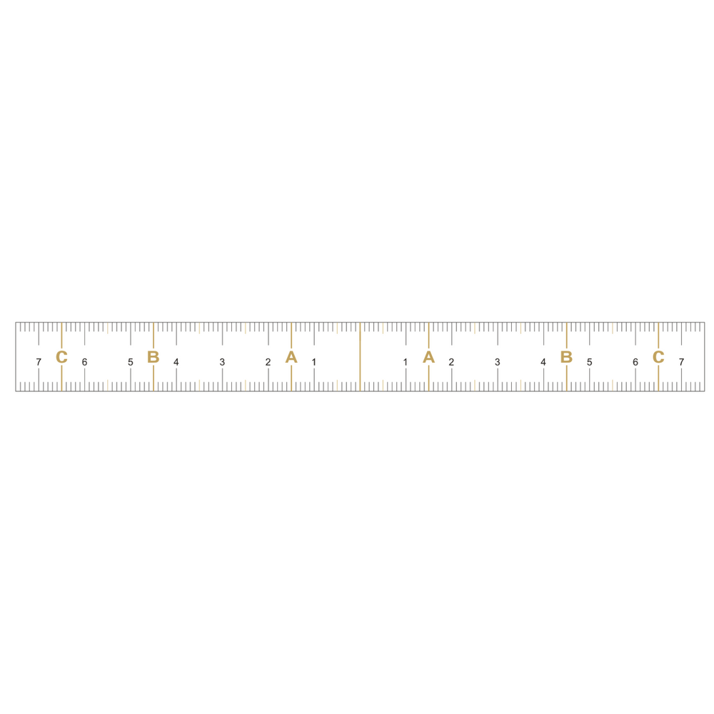 Straight Brow Sticker Ruler