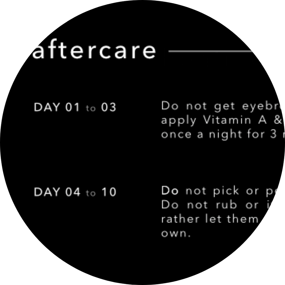 Aftercare cards